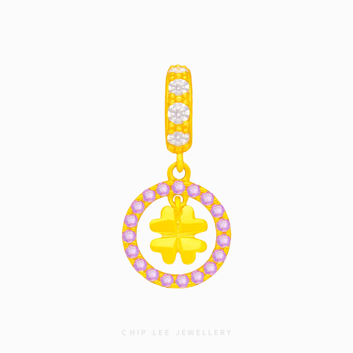 Circle Clover Charm