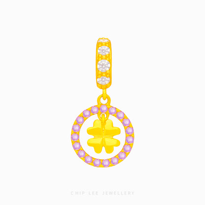 Circle Clover Charm