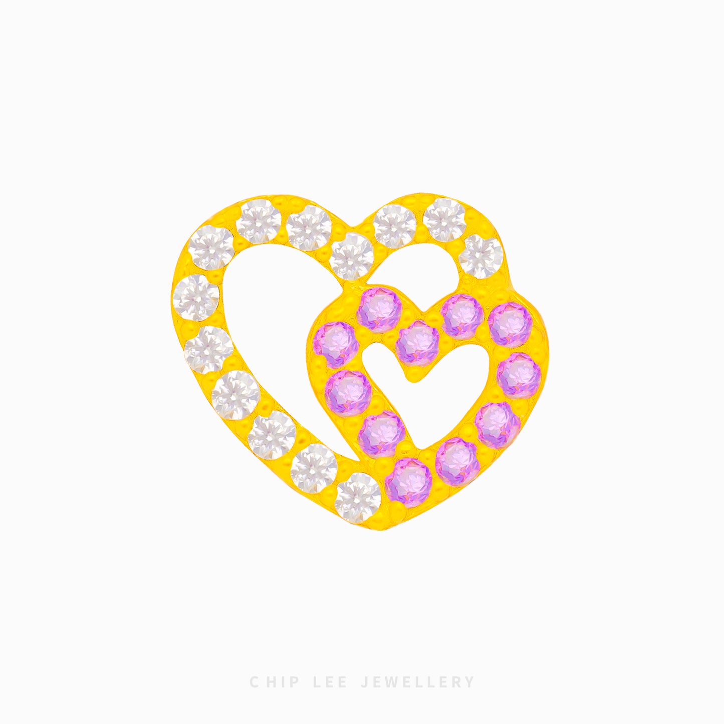 Double Heart Charm