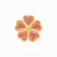 Double Sided Clover Heart Charm