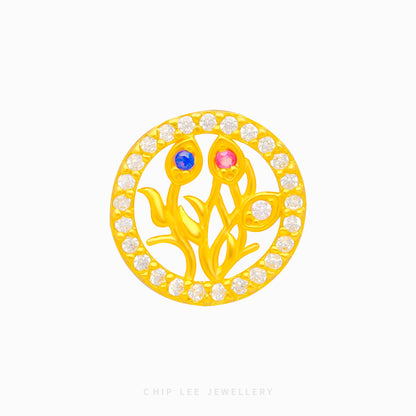 Family Tree Circle Charm - Chip Lee Jewellery