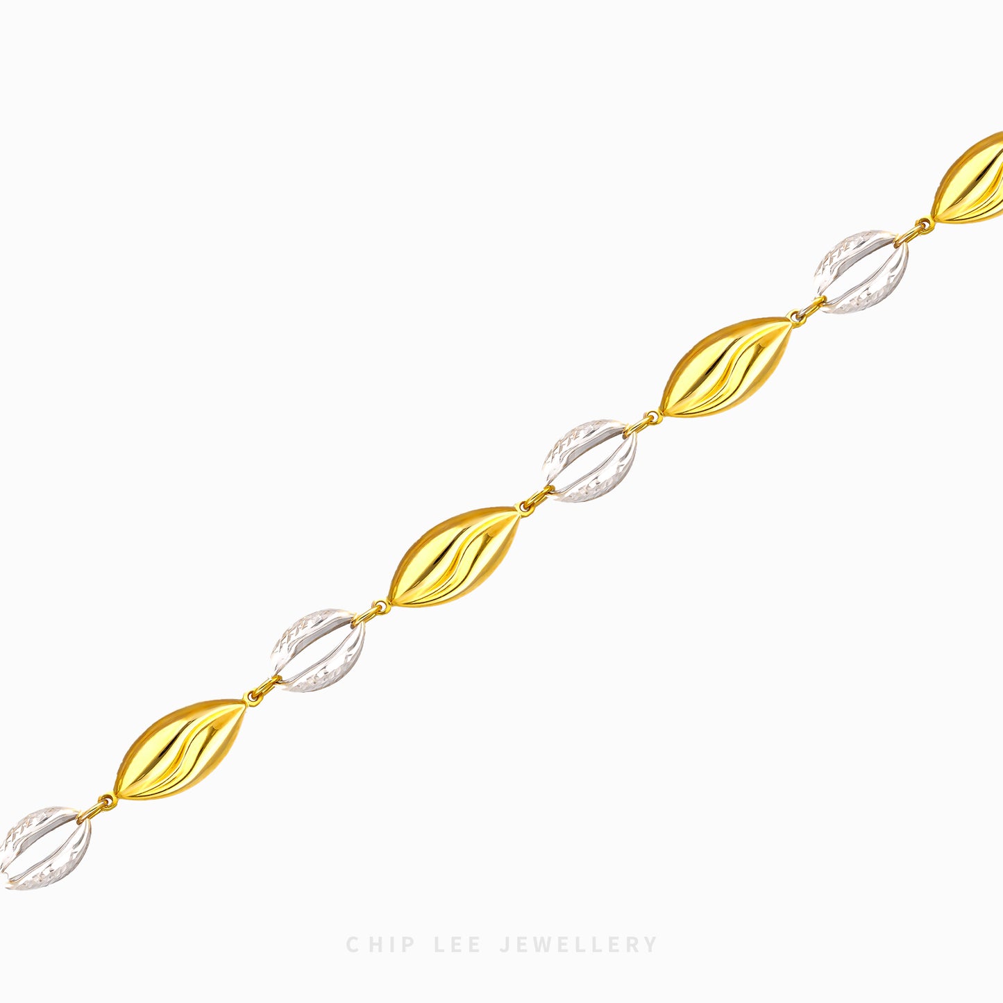 Duo Tone Lip Design Bracelet - Chip Lee Jewellery