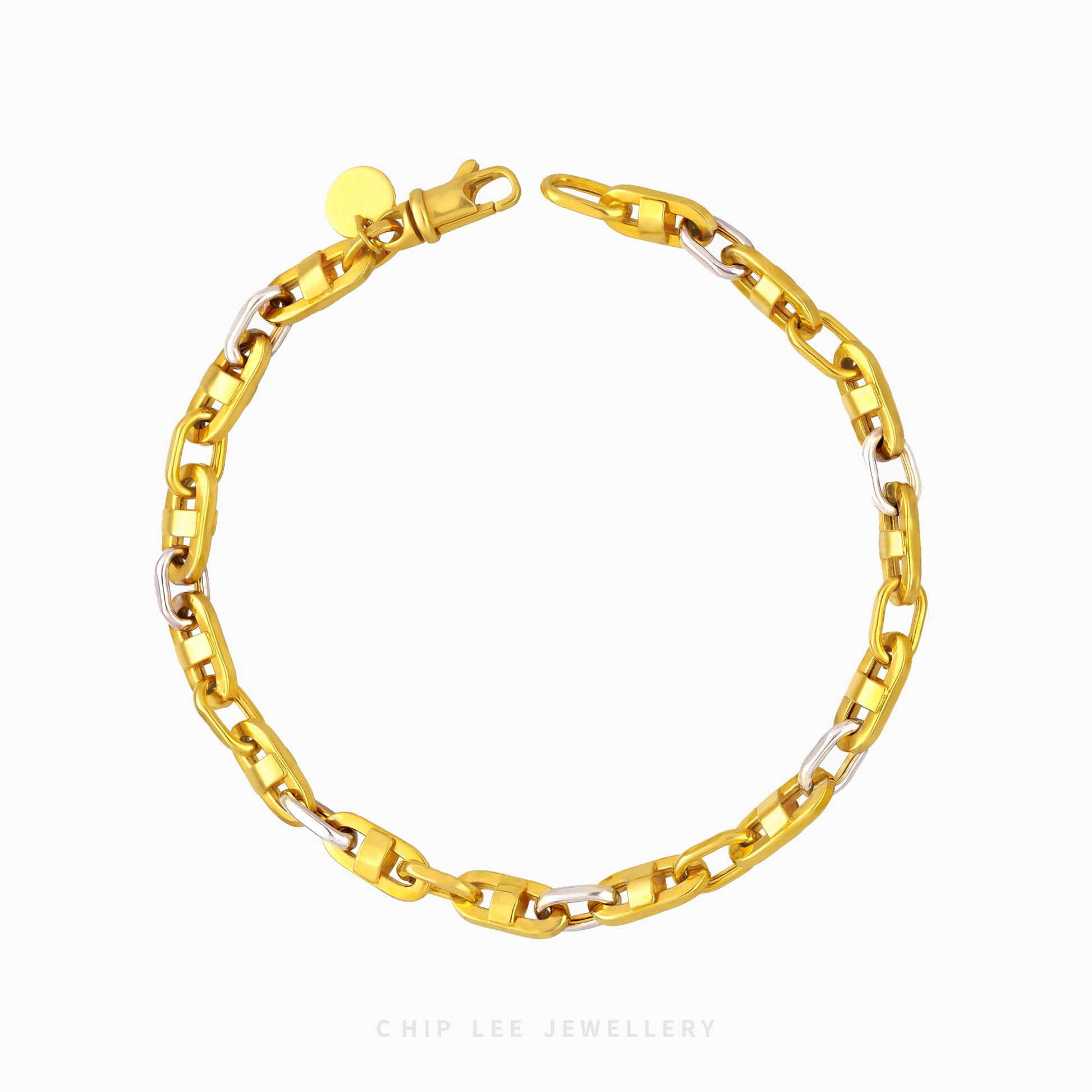 Duo Tone Link Chain Bracelet - Chip Lee Jewellery