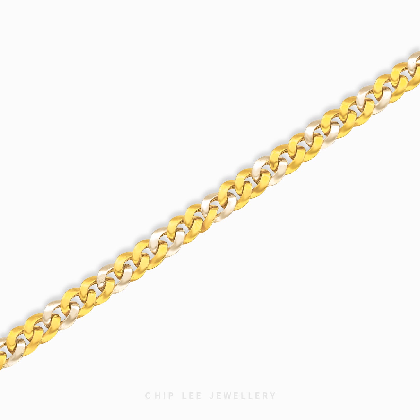 Duo Tone Gold Link Chain Bracelet - Chip Lee Jewellery