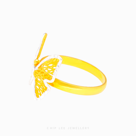 Duo Tone Butterfly Ring