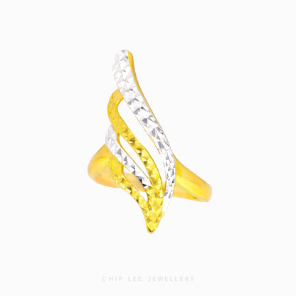 Duo Tone Wing Ring - Chip Lee Jewellery