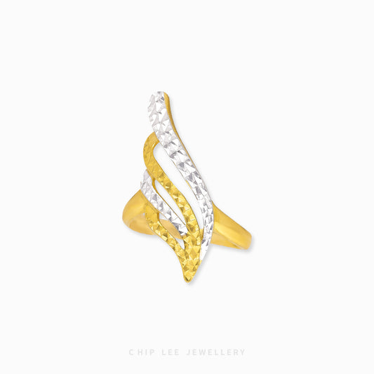 Duo Tone Wing Ring - Chip Lee Jewellery