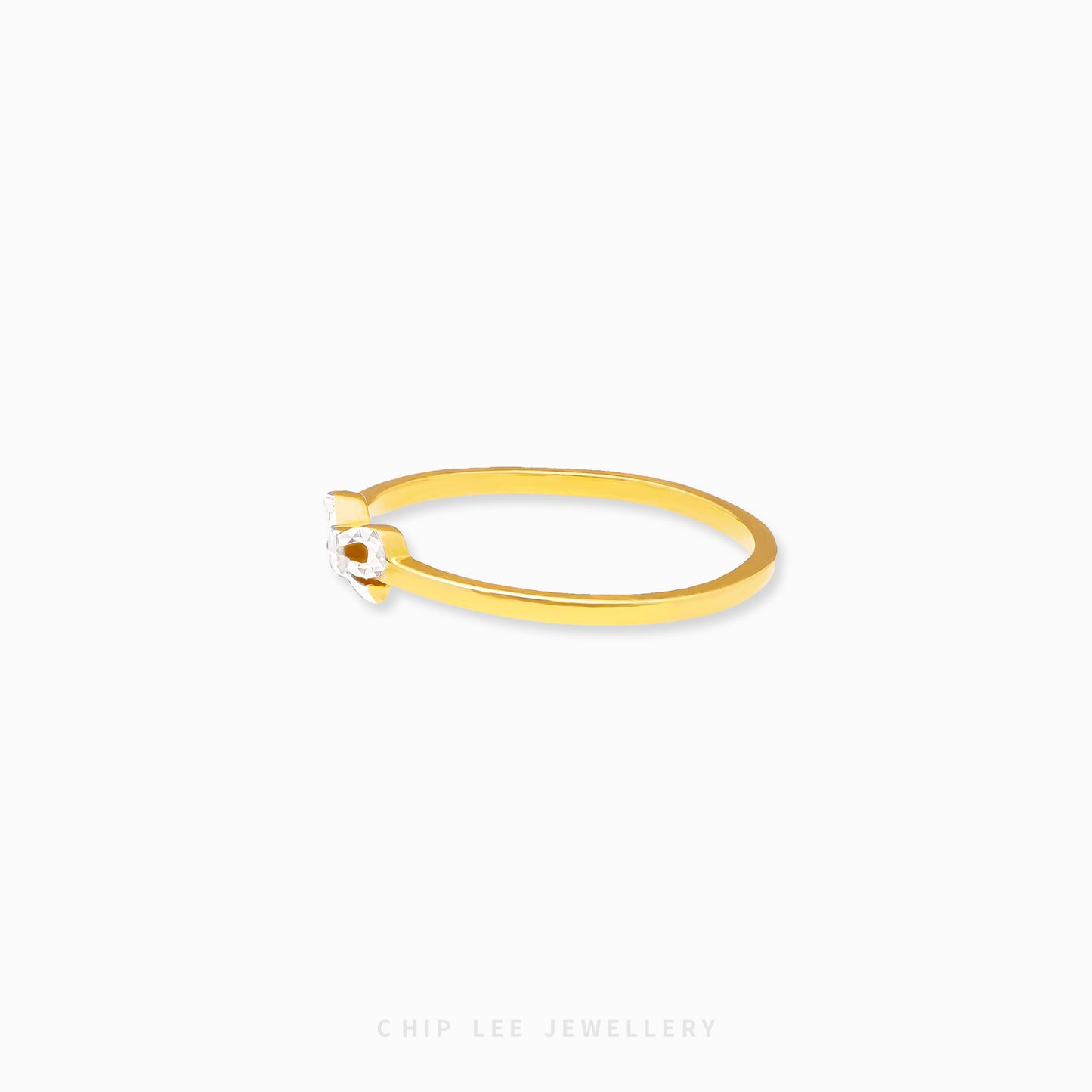 Dainty Duo Tone Ribbon Ring