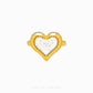 Duo Tone Sunburst Heart Ring