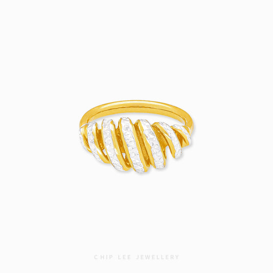 Duo Tone Spiral Ring