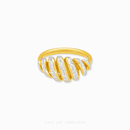 Duo Tone Spiral Ring