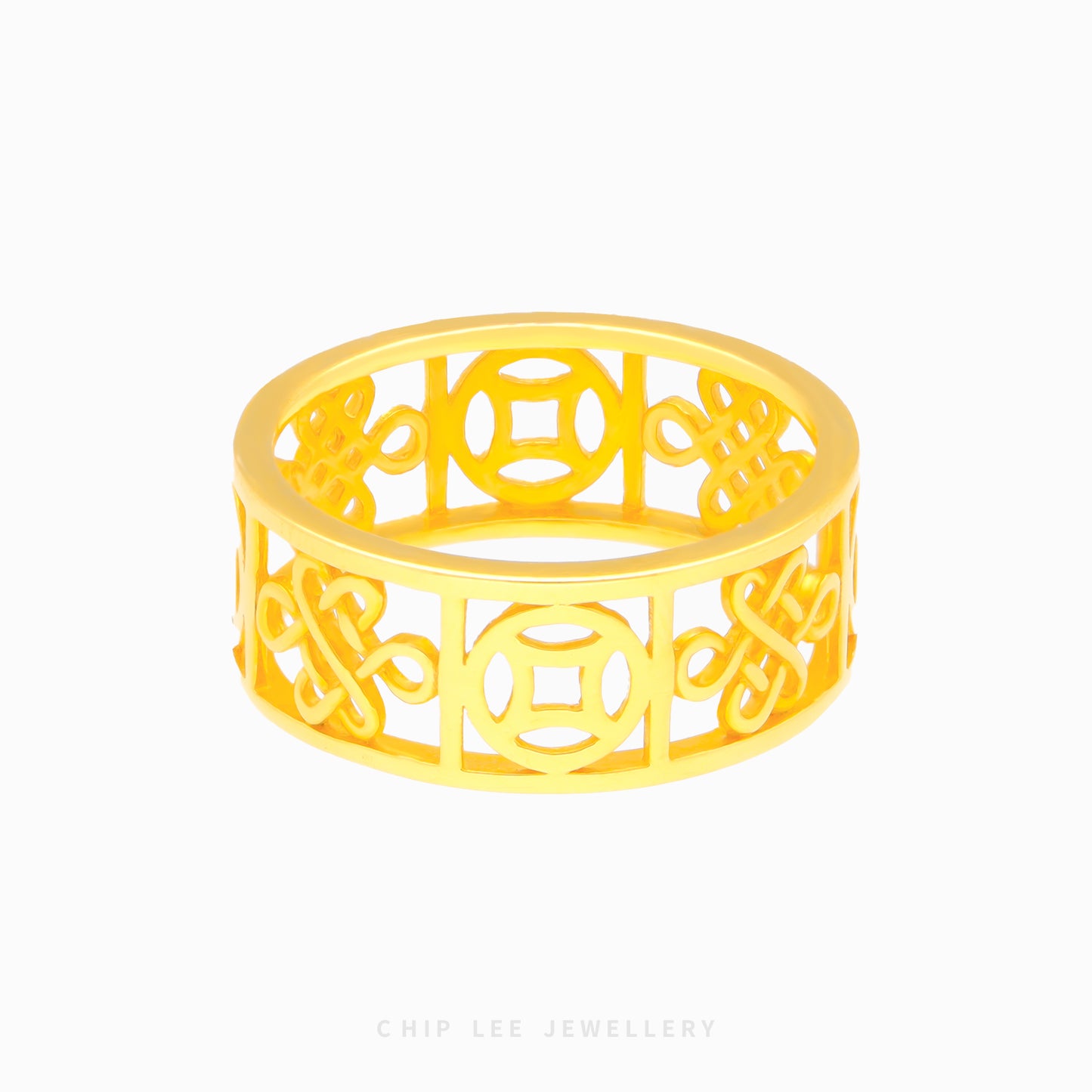 Infinity Knot and Fortune Coin Ring