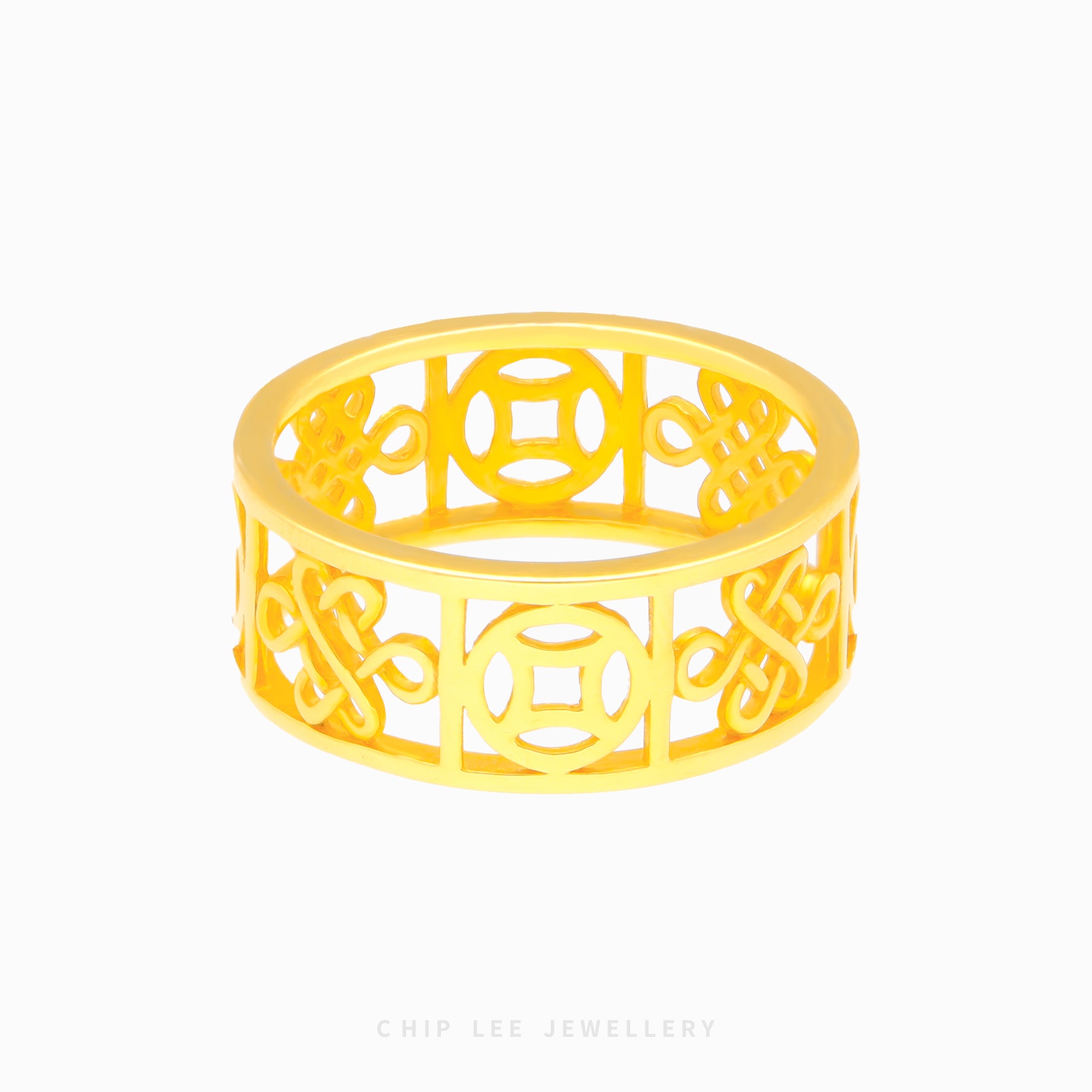 Infinity Knot and Fortune Coin Ring - Chip Lee Jewellery