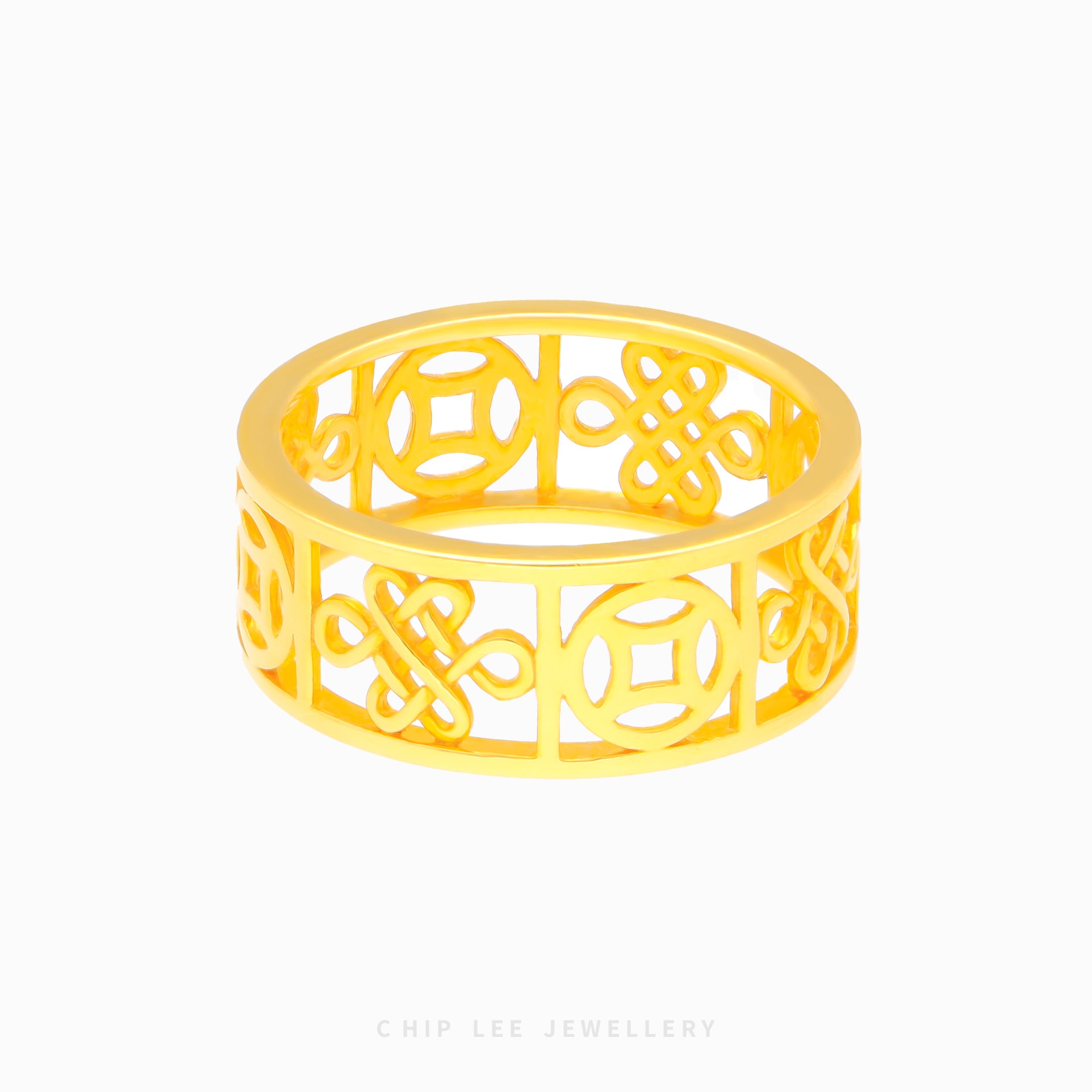 Infinity Knot and Fortune Coin Ring - Chip Lee Jewellery