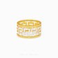 Duo Tone Greek Key Ring - Chip Lee Jewellery