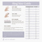 Ring size chart for Chip Lee Jewellery 916 gold rings, helping customers find the right fit for certified solid gold jewellery.