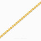 Luxury gold round box link bracelet featuring polished interlocking links with a sleek minimalist statement design.