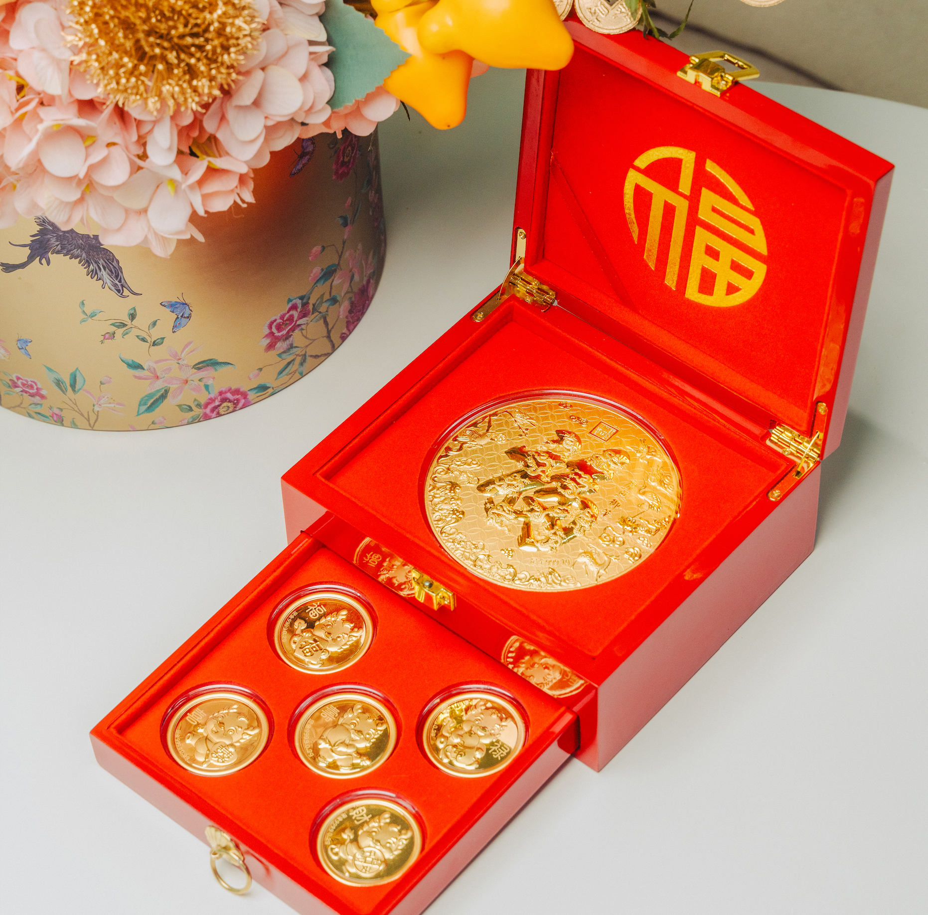 999 Dragon Gold Coin Set - Chip Lee Jewellery