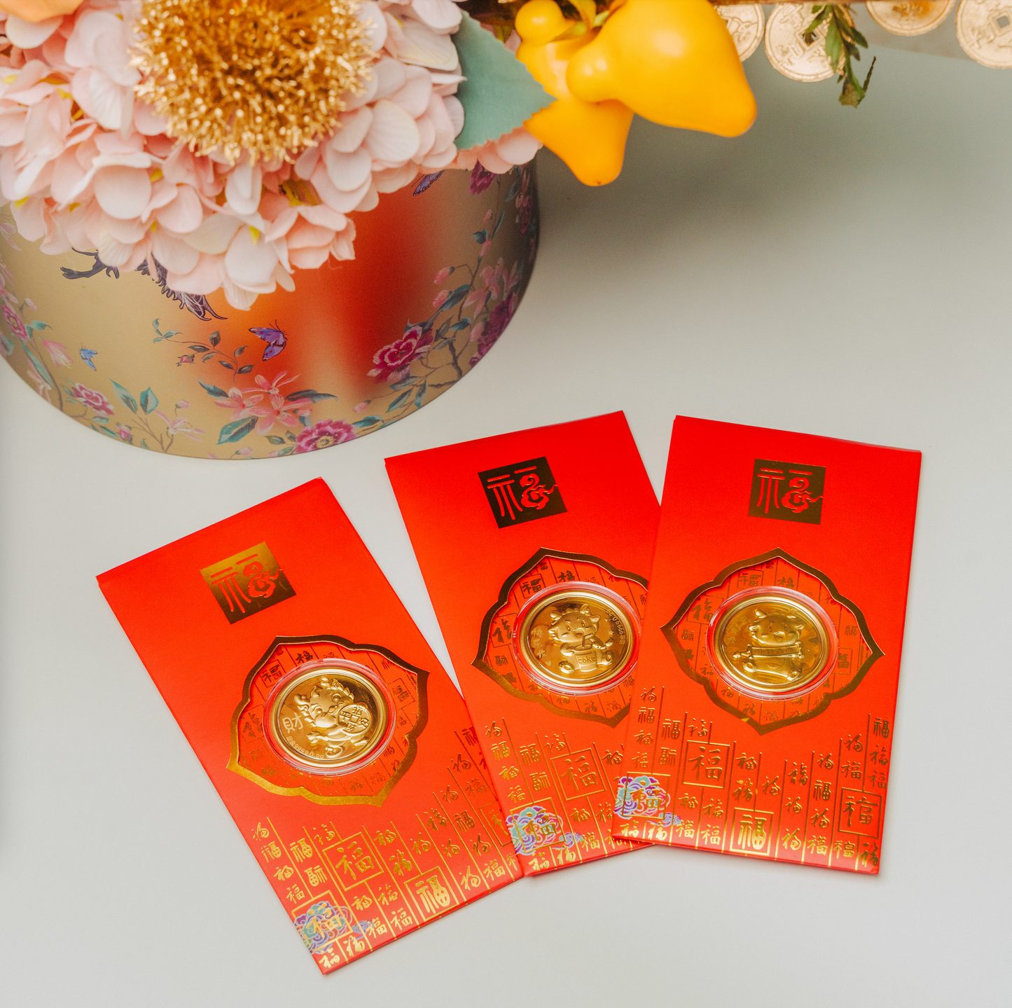 999 Dragon Gold Coin Red Packets (0.2g)