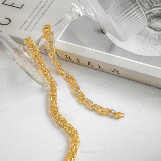 Duo Tone Stax Link Bracelet