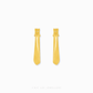 Hollow Rounded Triangular Hoop Earrings