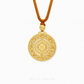 999 Pure Gold Eight Treasures and Blessings Gu Fa Jin Necklace featuring Buddhist Eight Treasures compass motif.