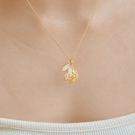 999 Pure Gold Fortune Bag He Tian Jade Pendant