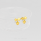 Bow Dangling Heart Earrings