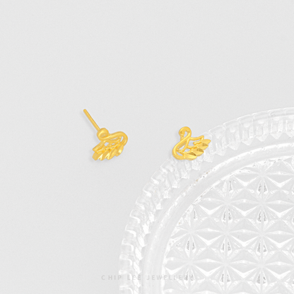 Swan Stud Earrings