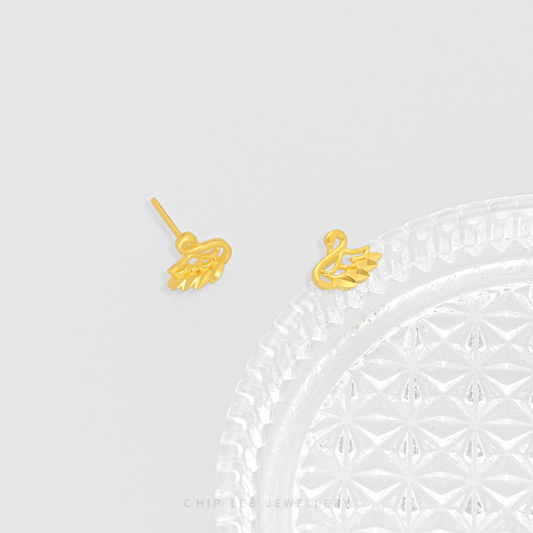 Swan Stud Earrings