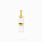 999 Pure Gold Bamboo He Tian Jade Pendant