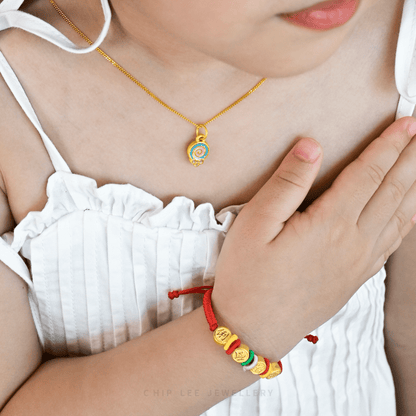 999 Pure Gold Lollipop Charm Pendant