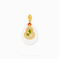 999 Pure Gold Hu Lu (葫芦) Gourd Teardrop He Tian Jade Pendant