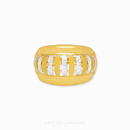 Classic Lantern Duo Tone Ring