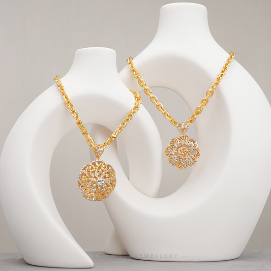 Duo Tone Oracle Cascade Pendant