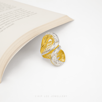 Statement Duo Tone Loop Ring