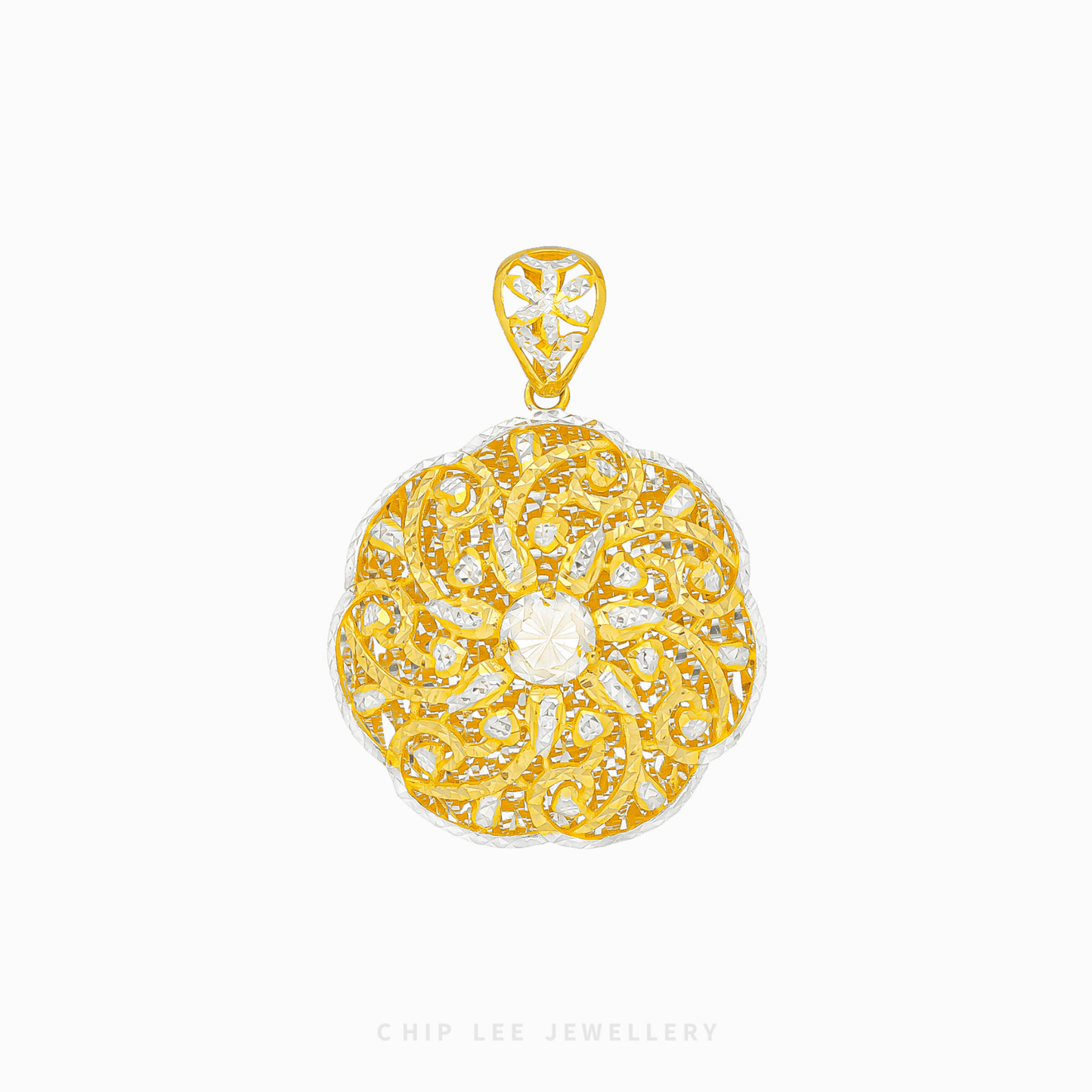 Duo Tone Flora Bloom Pendant