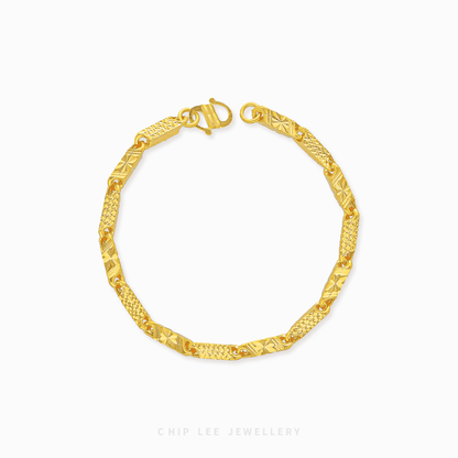 Faceted Link Bracelet