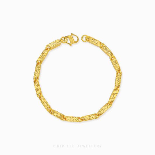 Faceted Link Bracelet