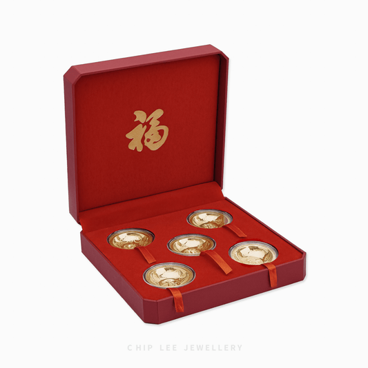 999 Pure Gold 5 Treasure Bowls Treasure Bowls Collectables