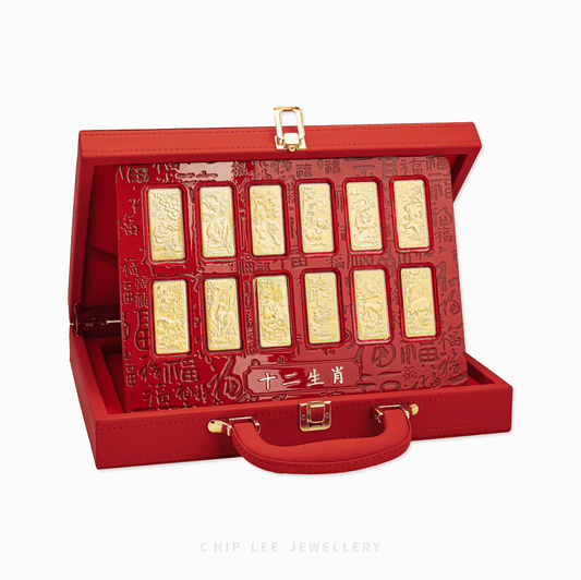 999 Pure Gold 12 Animals Chinese Zodiac Bars Collectables