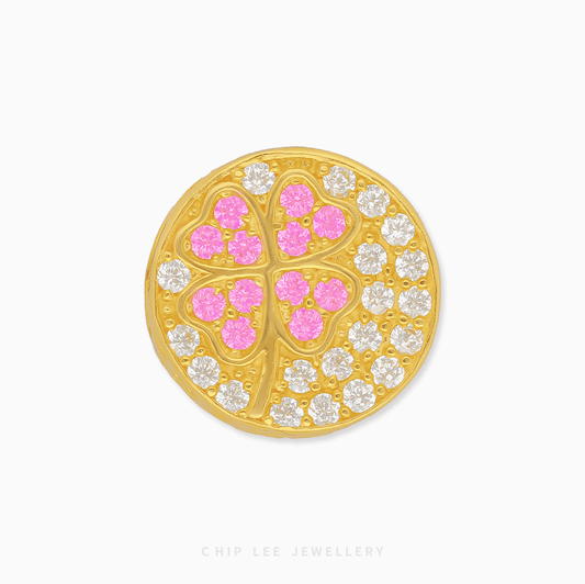 Clover Circle Charm