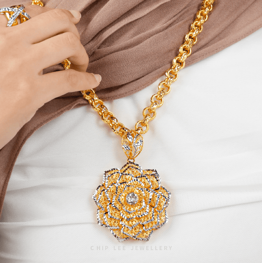 Textured Rolo Link Chain