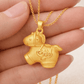 999 Pure Gold Prosperous Horse Pendant