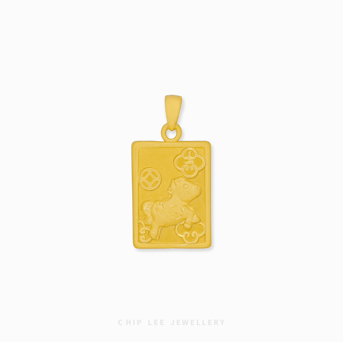 999 Pure Gold Auspicious Horse Pendant