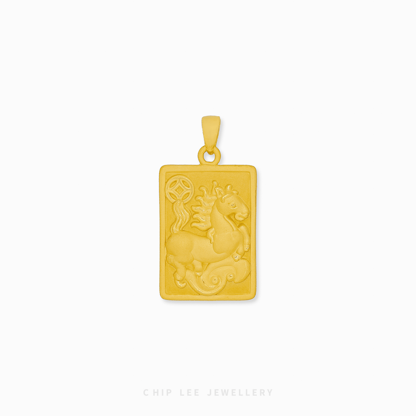 999 Pure Gold Prosperity Horse Pendant