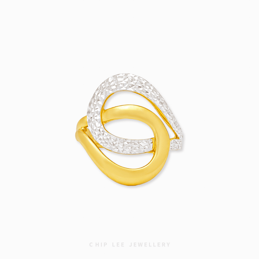 Duo Tone Chunky Knot Ring
