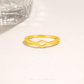 Serene Flow Gold Ring