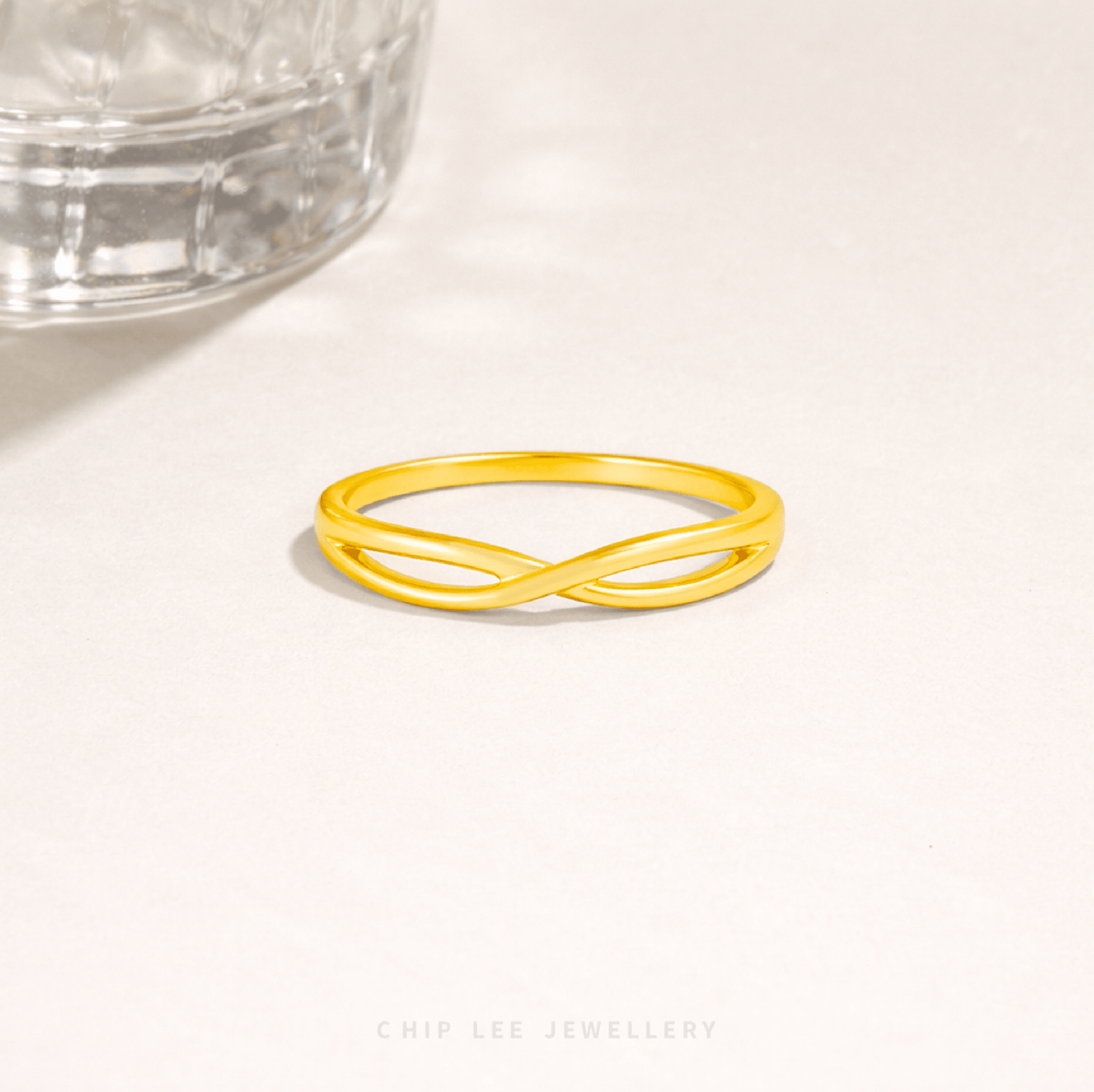 Entwined Infinity Ring