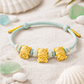 999 Golden Blessing Harmony Horse Charms Adjustable Kids Bracelet